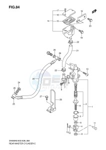 SV650 (E3-E28) drawing REAR MASTER CYLINDER (SV650K8 SK8 K9 SK9 SL0)