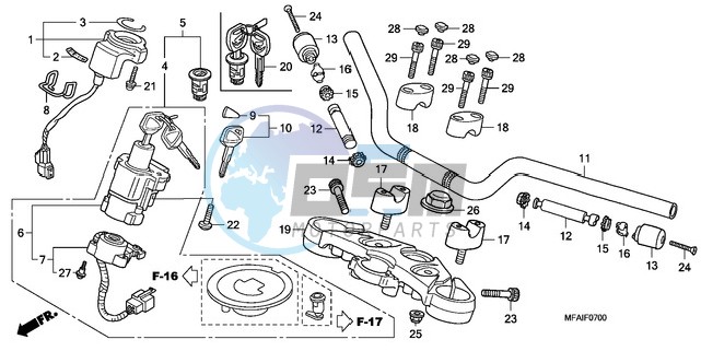 HANDLE PIPE/TOP BRIDGE