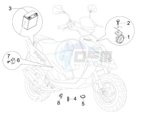 Stalker 50 drawing Remote control switches - Battery - Horn