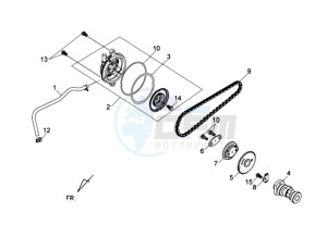 HD 2 125i drawing CYLINDER HEAD COVER / CAMSHAFT CHAIN