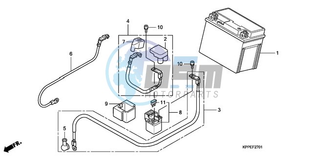 BATTERY (CBR125RW7/RW9/RWA)