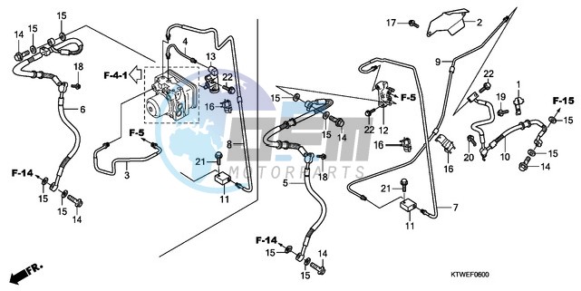 RR. BRAKE HOSE/BRAKE PIPE