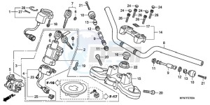 CB1000RA9 Europe Direct - (ED / ABS) drawing HANDLE PIPE/TOP BRIDGE