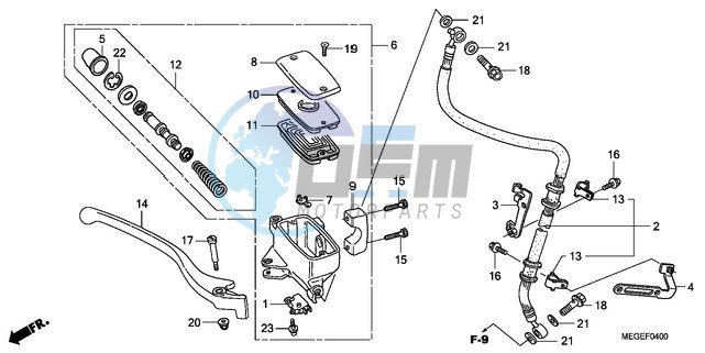 FRONT BRAKE MASTER CYLINDER