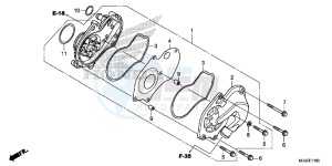 NC750SAF NC750S 4ED - (4ED) drawing WATER PUMP