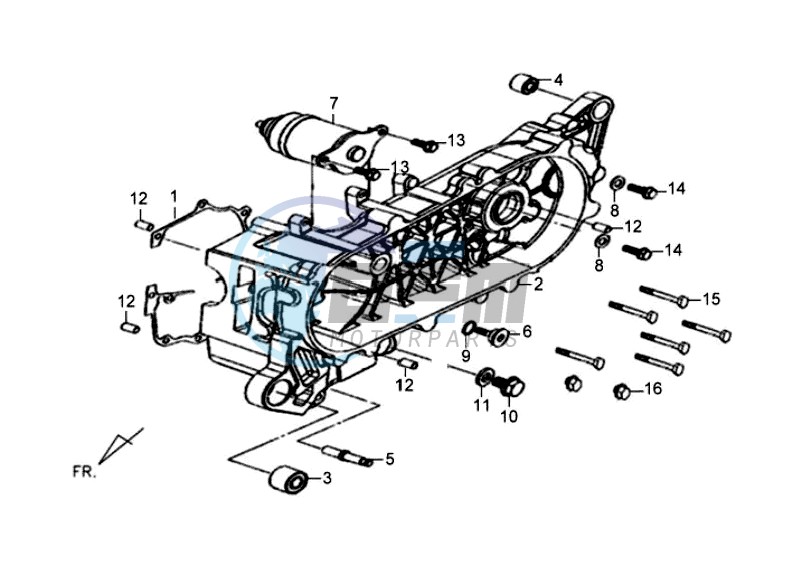 CRANKCASE COVER LEFT