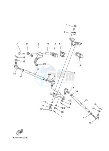 YFM250R YFM25RD RAPTOR 250 (1BTN 1BTP 1BTR) drawing STEERING