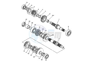 XV A WILD STAR 1600 drawing TRANSMISSION