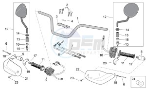 ETV 1000 Capo Nord - Rally Capo Nord drawing Handlebar