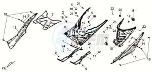 VS 125S drawing FOOTREST / LOWER COWLING