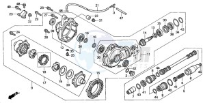 TRX350FM RANCHER 4X4 drawing FRONT FINAL GEAR