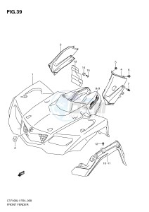 LT-F400 (P24) drawing FRONT FENDER