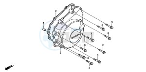 CBF600S drawing GENERATOR COVER (CBF600S6/SA6/N6/NA6)