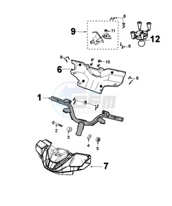 FIGHT 4 50 4T PURE drawing HANDLEBAR ROD