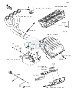 Z1000 ABS ZR1000GFF FR GB XX (EU ME A(FRICA) drawing Fuel Injection