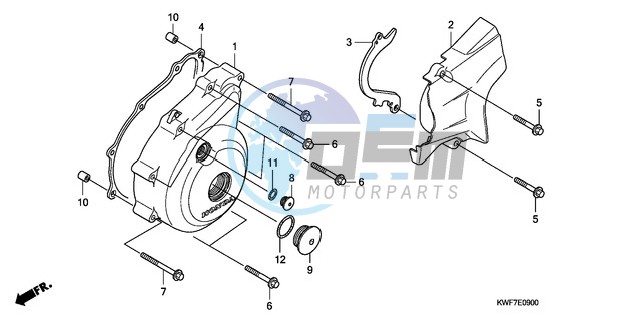 LEFT CRANKCASE COVER