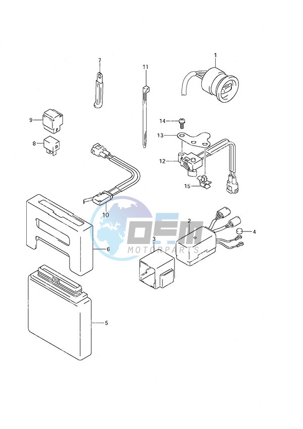 PTT Switch/Engine Control Unit