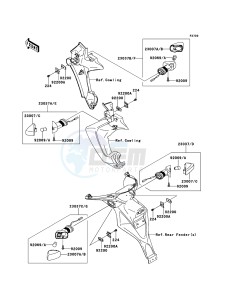 VERSYS KLE650A7F GB XX (EU ME A(FRICA) drawing Turn Signals