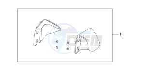 CBF1000 drawing KNUCKLE VISOR