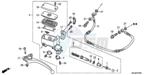 GL18009 Europe Direct - (ED / AB NAV) drawing CLUTCH MASTER CYLINDER