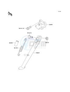 ZX 900 E [NINJA ZX-9R] (E1-E2) [NINJA ZX-9R] drawing STAND-- S- -