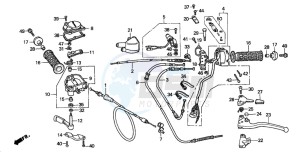 TRX450S drawing HANDLE SWITCH (S)