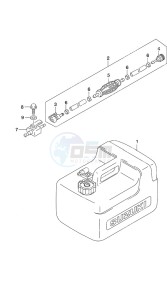 DF 9.9B drawing Fuel Tank