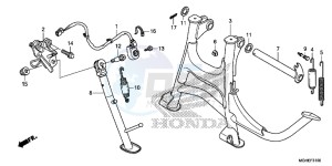 VFR1200XDLE CrossTourer ED drawing STAND