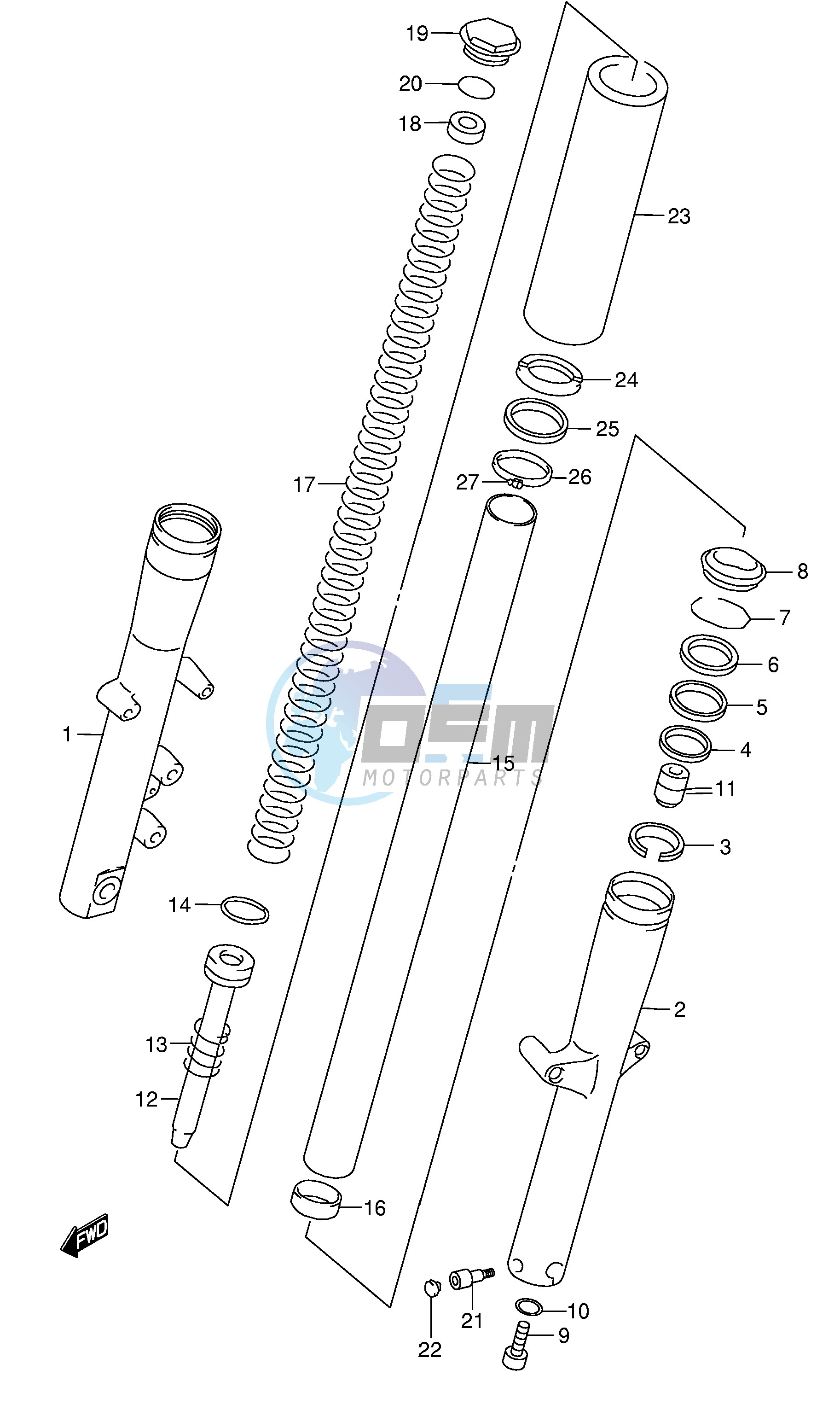 FRONT DAMPER (MODEL W X)