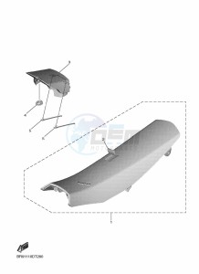 YZ250F (B7BG) drawing SEAT