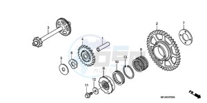 CBR600RAA Australia - (U / ABS) drawing STARTING CLUTCH