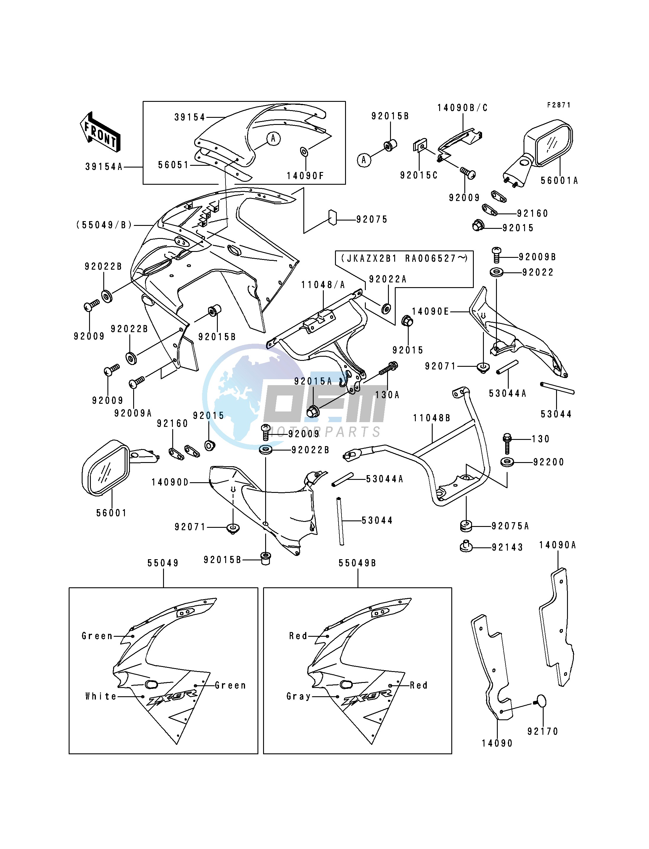 COWLING -- ZX900-B1- -