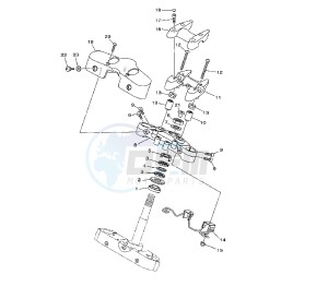 XV A MIDNIGHT STAR 1900 drawing STEERING