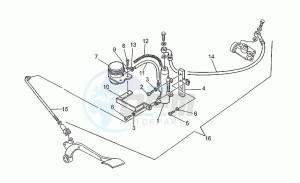 California 1100 drawing Rear brake m.cylinder I