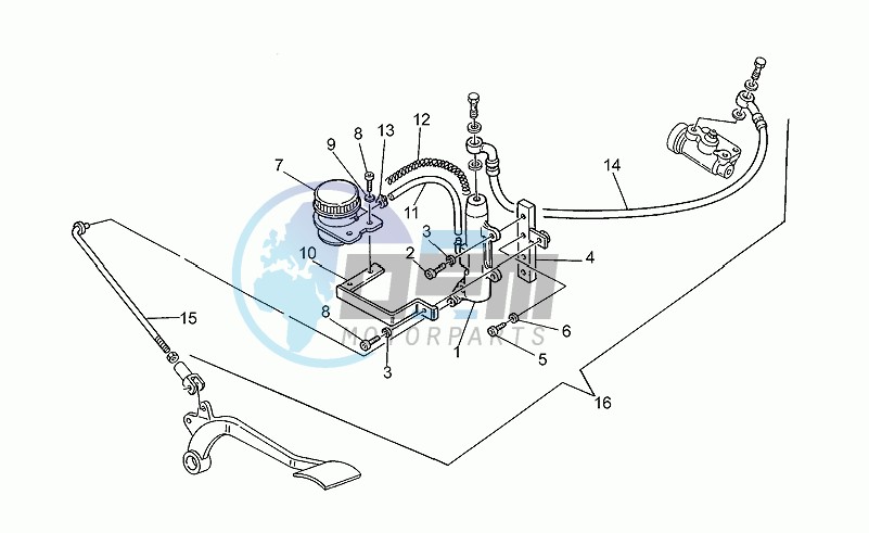 Rear brake m.cylinder I