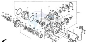 VT750C drawing CROSS SHAFT