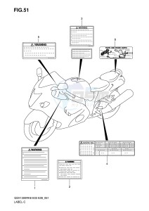 GSX1300R (E3-E28) Hayabusa drawing LABEL