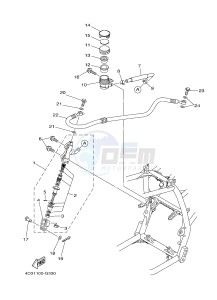 YFM250R YFM25RD RAPTOR 250 (1BTN 1BTP 1BTR) drawing REAR MASTER CYLINDER