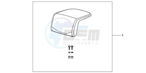 NC700XAC drawing TOP BOX PILLION PAD ( TOP)