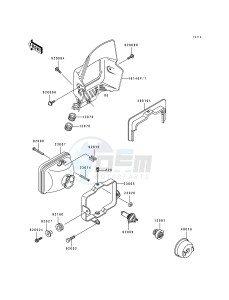 KL 250 D [KLR250] (D10-D14) [KLR250] drawing HEADLIGHT-- S- -