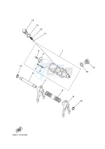 YXM700E YXM700PHE VIKING EPS HUNTER (1XPB) drawing SHIFT CAM & FORK