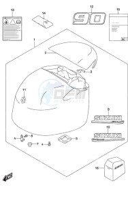 DF 90A drawing Engine Cover