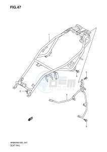 AN650 (E2) Burgman drawing SEAT RAIL