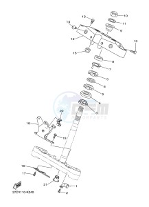 XVS1300CU XVS1300 CUSTOM XVS1300 CUSTOM (2SS4) drawing STEERING