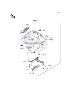 NINJA ZX-10R ZX1000JFFA FR XX (EU ME A(FRICA) drawing Accessory(Single Seat Cover)