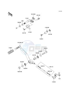 VN 900 C [VULCAN 900 CUSTOM] (7F-9FA) C7F drawing GEAR CHANGE MECHANISM