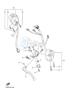 XJ6N 600 XJ6-N (NAKED) (20SS) drawing HANDLE SWITCH & LEVER