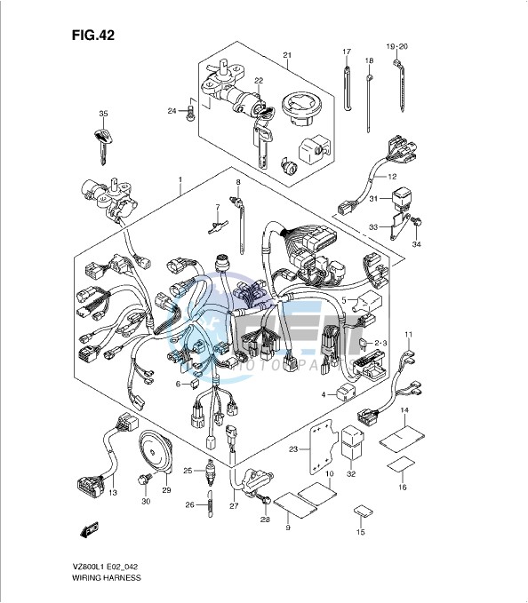 WIRING HARNESS (VZ800L1 E2)