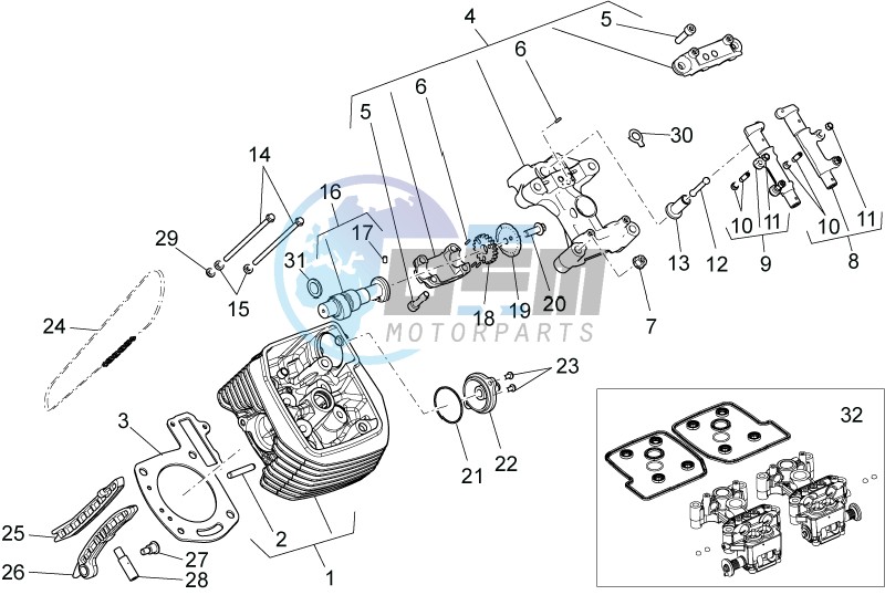 LH cylinder timing system