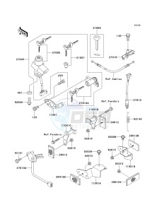 ZX 1200 A [NINJA ZX-12R] (A1) [NINJA ZX-12R] drawing IGNITION SWITCH_LOCKS_REFLECTORS